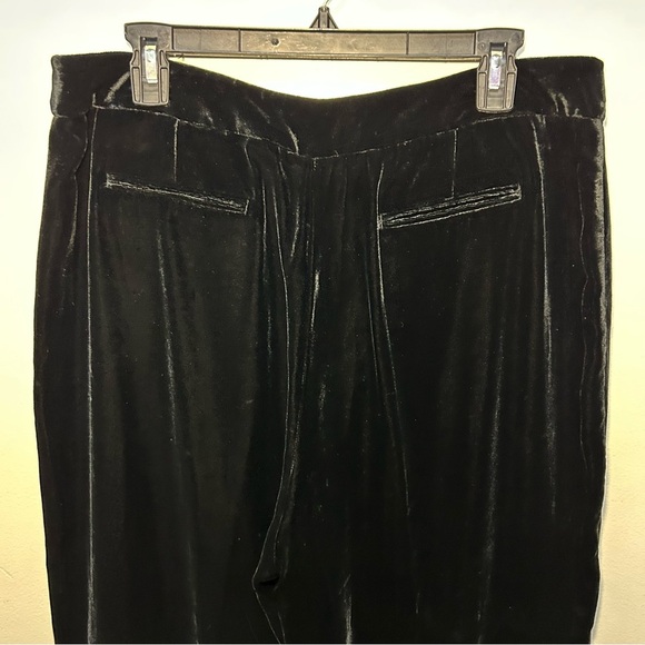 Chicos Black Velour Silk Blend Dress Pants Size 16 - Picture 6 of 11